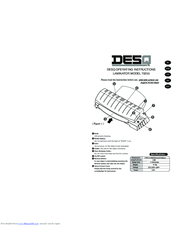 DesQ 70255 Operating Instructions