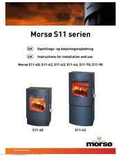Morso S11-42 Instructions For Installation And Use Manual