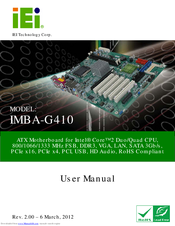 IEI Technology IMBA-G410 User Manual