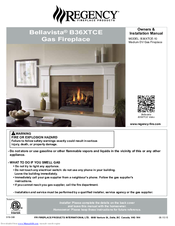 Regency Bellavista B36XTCE Owners & Installation Manual