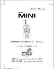 Advanced Wireless Communications The Mini AWR391 Owner's Manual