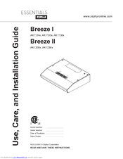 Essentials Breeze I AK1100x Use, Care And Installation Manual