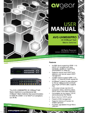AVGear AVG-UHMS88PRO User Manual