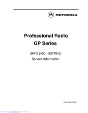 Motorola Professional GP680 Service Information