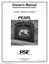 RSF Woodburning Fireplaces PEARL Owner's Manual