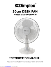 Dimplex GDC-DF30PMW Instruction Manual