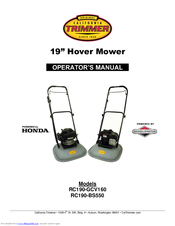 California Trimmer RC190-BS550 Operator's Manual