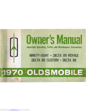 Oldsmobile 1970 Ninety-Eight Owner's Manual