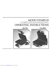 FriFri gaufrex Operating Instructions Manual