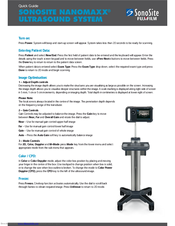SonoSite NanoMaxx Quick Manual