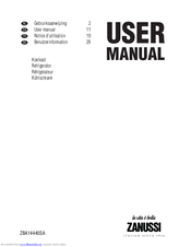 Zanussi ZBA3224A User Manual