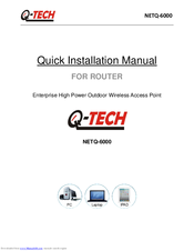 q-Tech NETQ-6000 Quick Installation Manual
