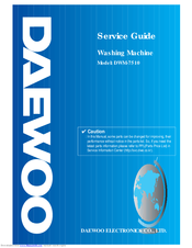 Daewoo Washing Machine Service Manual