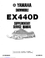 Yamaha EX440D Supplemental Service Manual