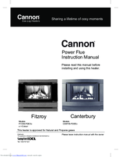 Cannon Fitzroy FITZIB-PDEX series Instruction Manual