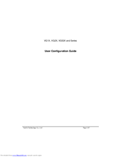 Voptel Technology VG54X User Configuration Manual