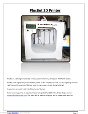 Make Mendel PlusBot Manual