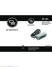 Oxygen MX 383 User Manual