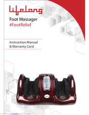 Lifelong FootRelief Instruction Manual & Warranty Card