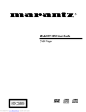 Marantz DV-12S1 User Manual