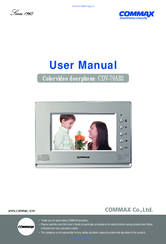 Commax CDV-70AR3 User Manual