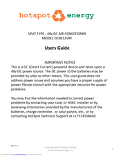 hotspot energy DC4812VRF User Manual