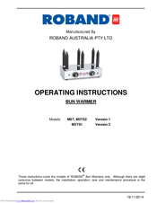 ROBAND M3TS2 Operating Instructions Manual