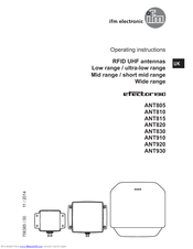 IFM Electronic ANT820 Operating Instructions Manual
