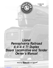 Lionel Pennsylvania Railroad 4-4-4-4 T1 Duplex Owner's Manual