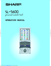 Sharp SL-5600 Operation Manual