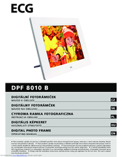 ECG DPF 8010 B Operating Manual