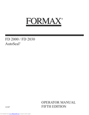 Formax AutoSeal FD 2000 Operator's Manual