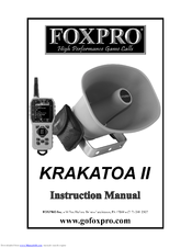 Foxpro Krakatoa 2 Instruction Manual