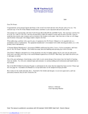 MJM Yachts LLC 29z Owner's Manual