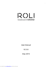 Roli seaboard grand User Manual