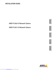 Axis P1355-E Installation Manual