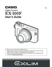 Casio EX-100F User Manual