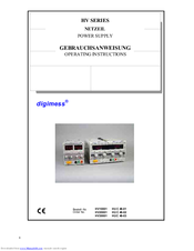 digimess HV30001 Operating Instructions Manual