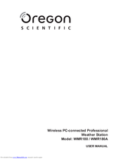 Oregon Scientific WMR180 User Manual