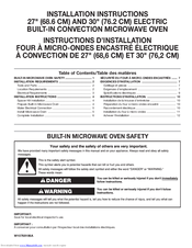 Jenn-Air JMC2430DS Installation Instructions Manual