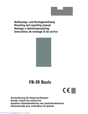 Casa Fan FB-IR Basic Mounting And Operating Manual