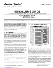American Standard 2A7A3018-060A Installer's Manual