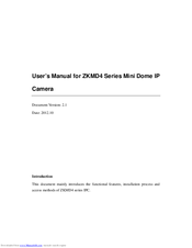 ZKVision ZKMD410 User Manual