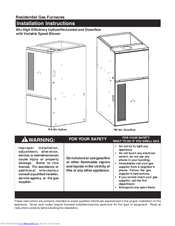 Nordyne 072C-12 Installation Instructions Manual
