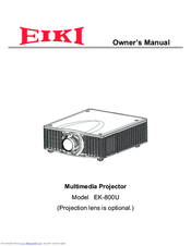 Eiki EK-800U Owner's Manual