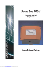 Sunny Boy 700U Installation Manual