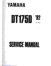 Yamaha DT175D 1992 Service Manual