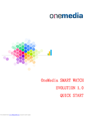 One Media EVOLUTION 1.0 Quick Start Manual
