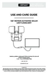 Defiant MSLED1801D Use And Care Manual