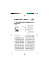 3B SCIENTIFIC PHYSICS U17450 Instruction Sheet